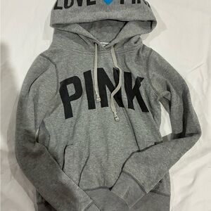 Victoria's Secret Heather Gray Love Pink Sweatshirt
